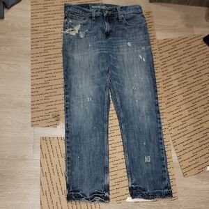 Mossimo Supply Co. Men's Distressed Skinny Jeans - Blue